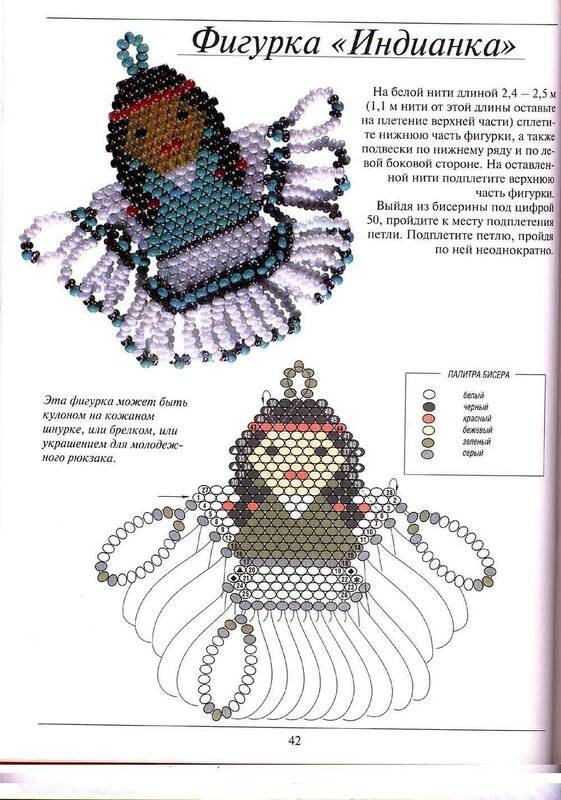 Схемы для бисероплетения кирпичиком