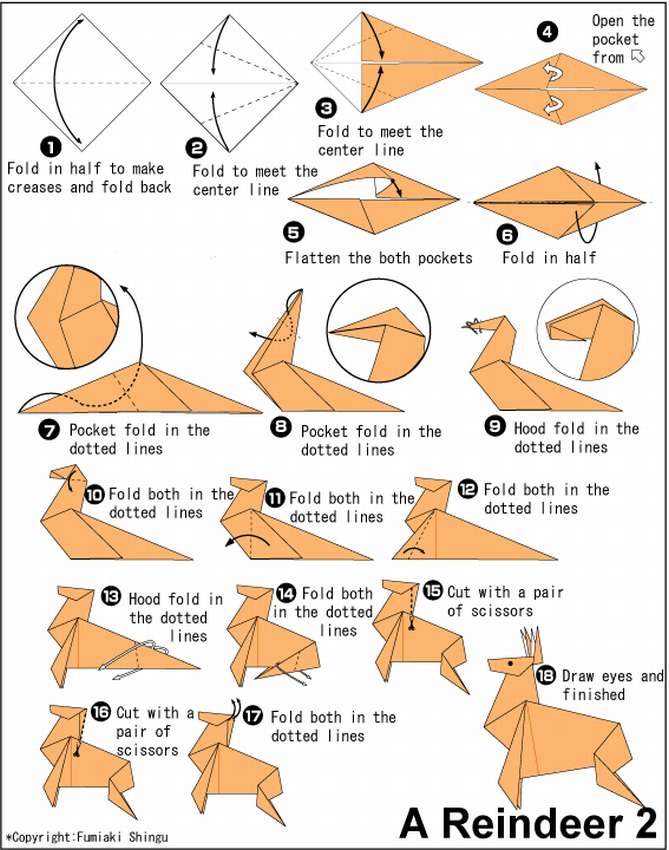 Головы животных из бумаги: делаем объёмного бумажного оленя