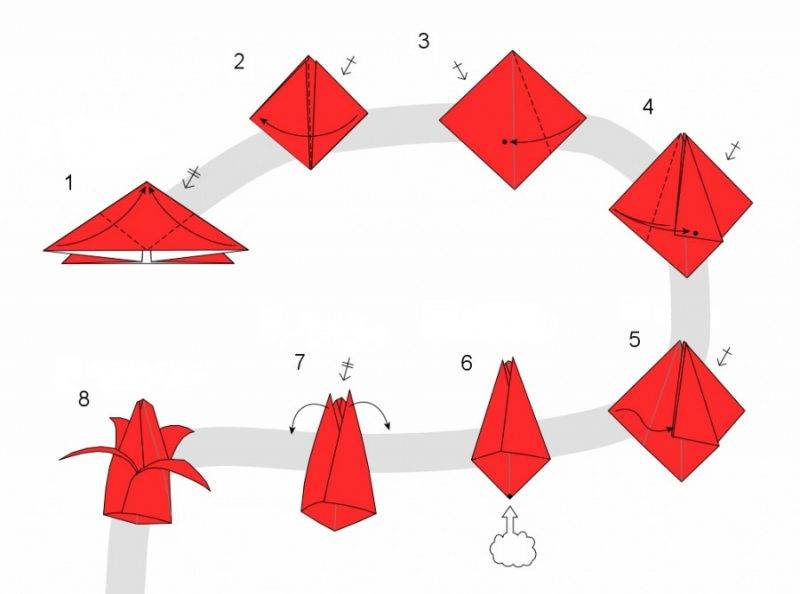 Как сделать журавля-оригами - оригами из бумаги