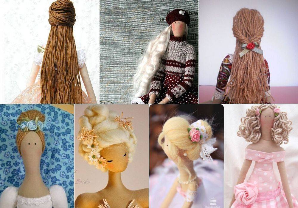 Как сделать волосы кукле - виды прически и материалов, мастер-класс для работы своими руками, фото лучших примеров