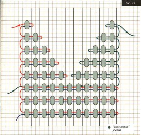 Схемы широких браслетов из бисера ручным ткачеством - moy-instrument.ru - обзор инструмента и техники