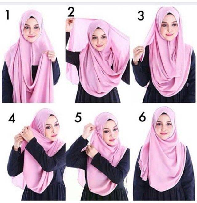 Как одевают платок мусульманки