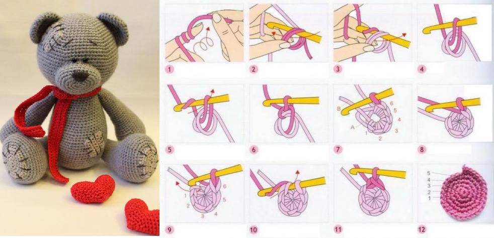 Как связать игрушку для ребенка крючком по схеме