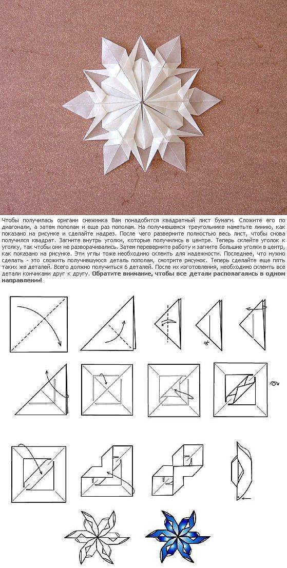 Снежинки объемные снежинки схемы