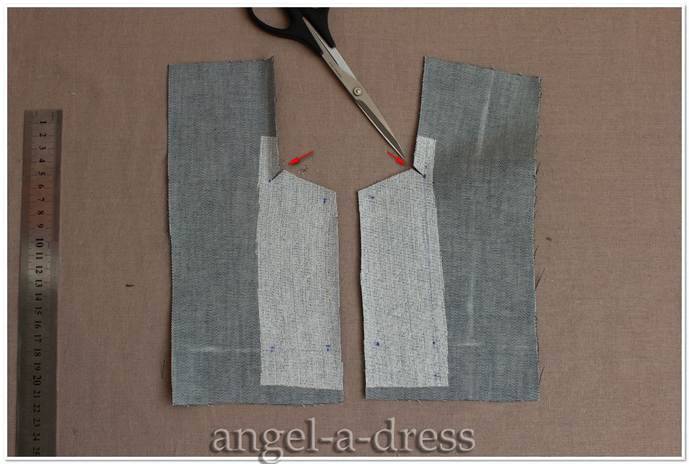 Выкройка классической прямой юбки со шлицей сзади (для полных)
