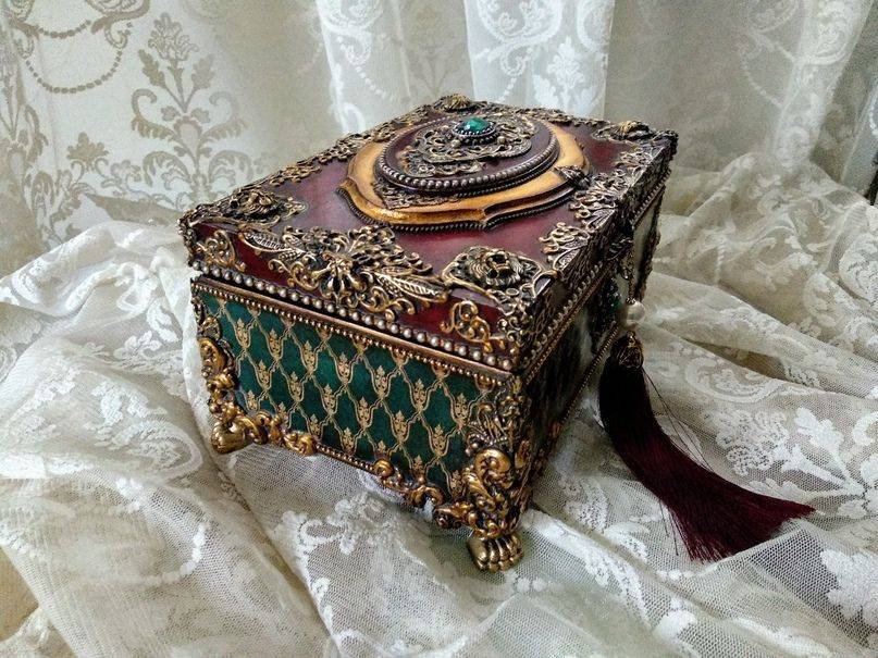Шкатулка, чемодан и другие изделия в технике декупаж