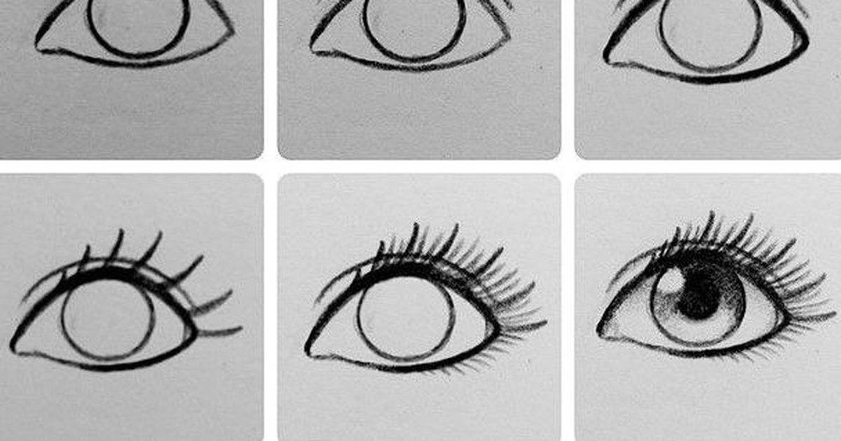 Как нарисовать глаза, рисуем глаза человека карандашом поэтапно | художник — julia lebedeva