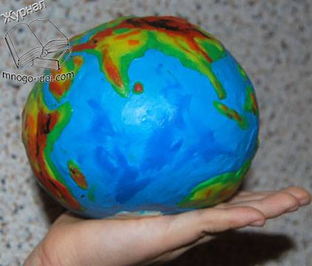 Как сделать модель земли из пластилина и узнать много интересного :: syl.ru