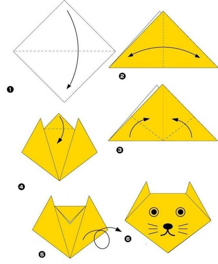 Оригами для детей 7-8 лет  как сделать фигурки поэтапно, пошагово, инструкции