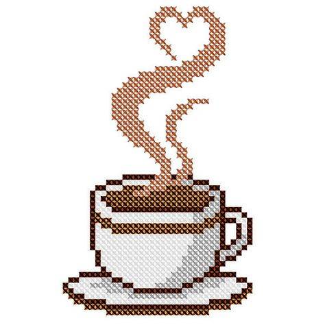 Вышивка крестом для кухни кофе. кофейная вышивка: выбираем схему ароматной чаши. примеры схем для ароматной вышивки
