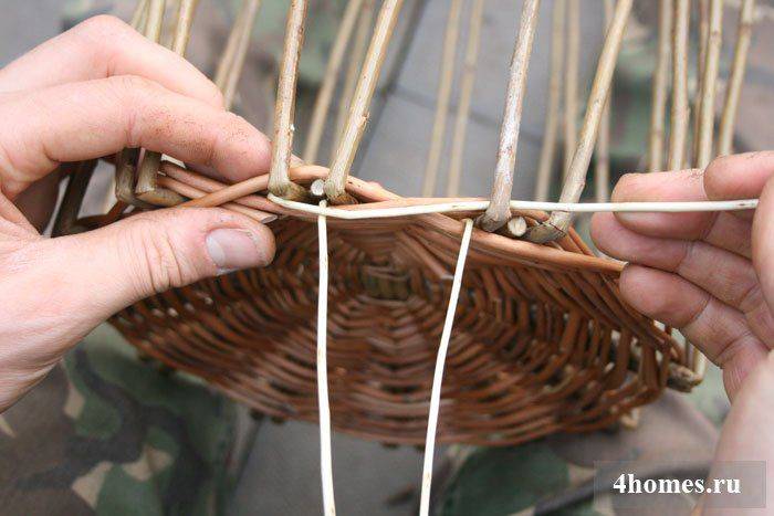 Плетение корзин из ивы для начинающих, с картинками и видео