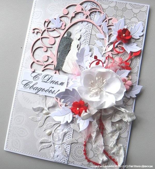 Скрапбукинг открытка на свадьбу и приглашения в стиле прованс