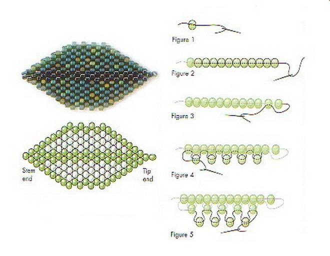 Кирпичное плетение бисером для начинающих пошаговое фото схемы