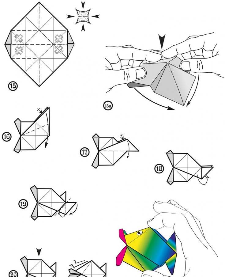 Как сделать оригами рыбку?