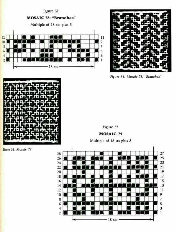 Мозаичное вязание крючком схемы и описание