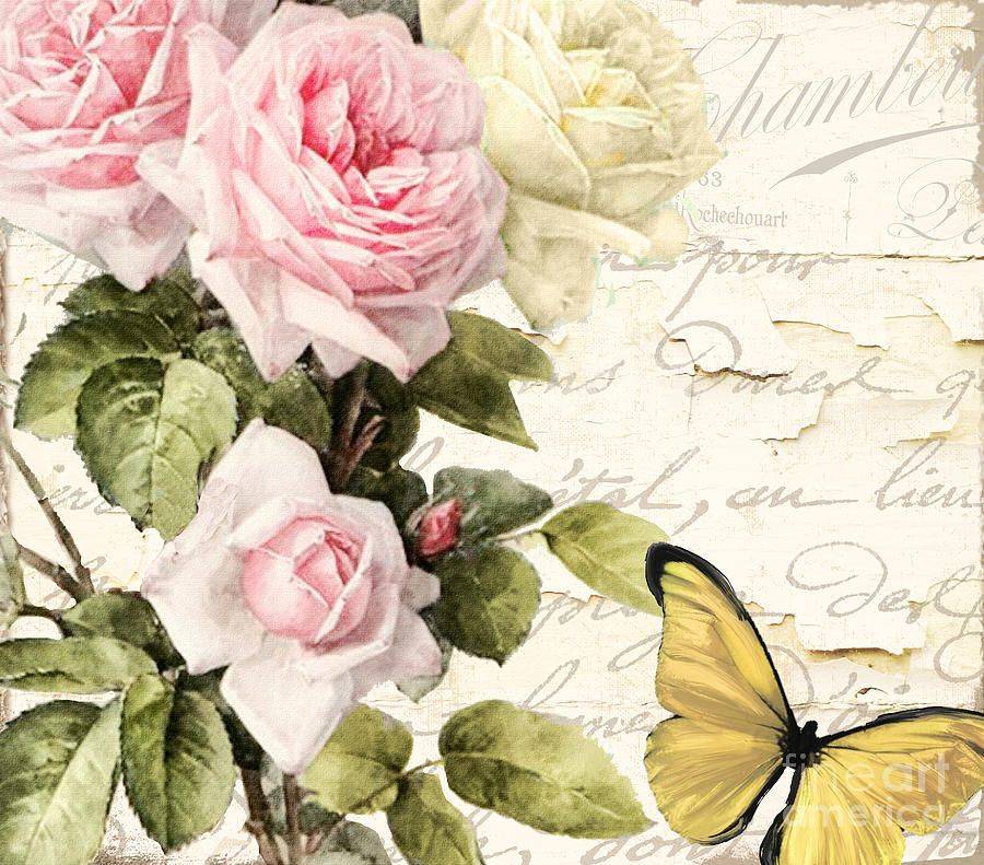 Картинки для декупажа: кухня, цветы, винтаж и ретро, розы шебби, кошки, бабочки