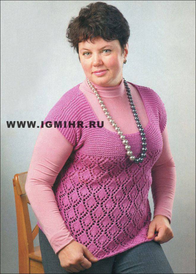 Связать свитер спицами для женщины - новые модели с описанием 2018 - фото со схемами для начинающих - пуловер спицами для женщин