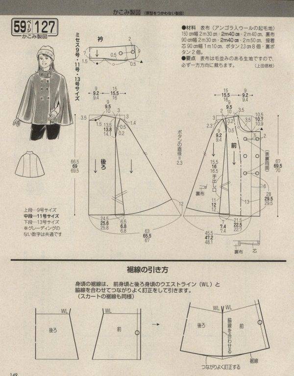 Выкройка пальто с капюшоном: различные модели для всей семьи. сшить пальто с капюшоном своими руками без выкройки для женщины