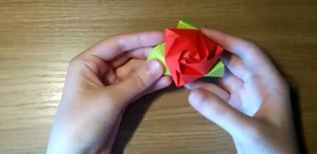 Мастер-класс поделка изделие оригами простая роза оригами бумага