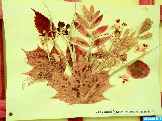 Аппликации из природного материала на тему осень: поделки из листьев, бумаги в детский сад | все о рукоделии