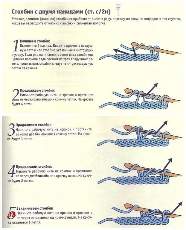 Столбики крючком виды описание и фото схемы
