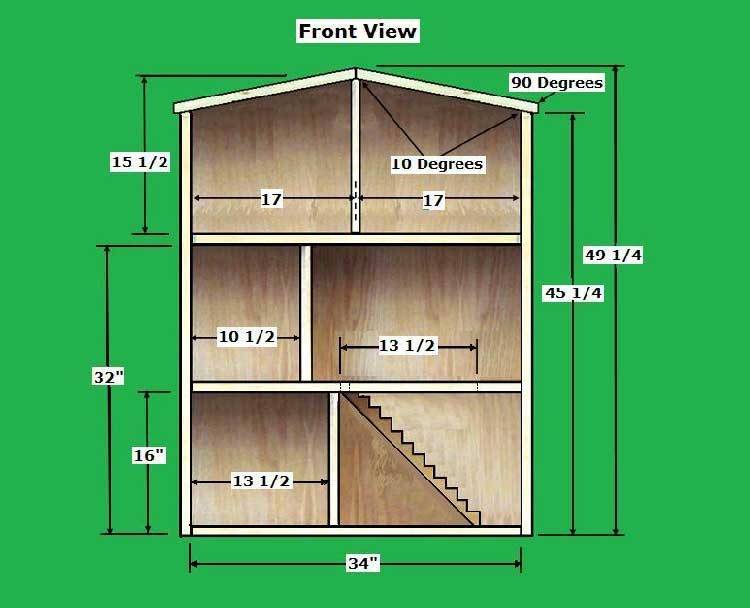 Кукольный домик деревянный своими руками чертежи с размерами