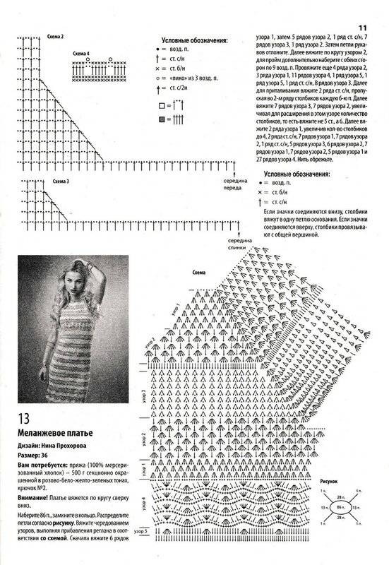 Туника крючком - вязаные туники крючком | все-вязание