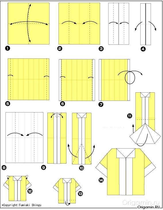 Гармошка из бумаги: схемы оригами и пошаговый мк по изготовлению