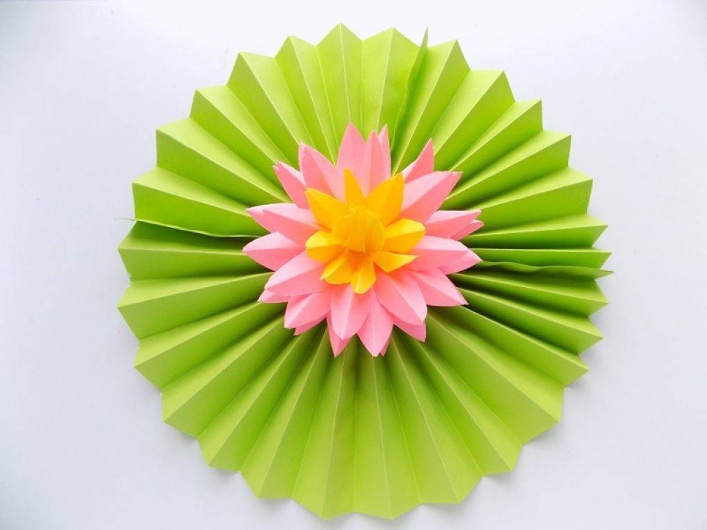 Как сделать цветок лотоса из бумаги - мастер-класс с пошаговым фото для детей, родителей и педагогов