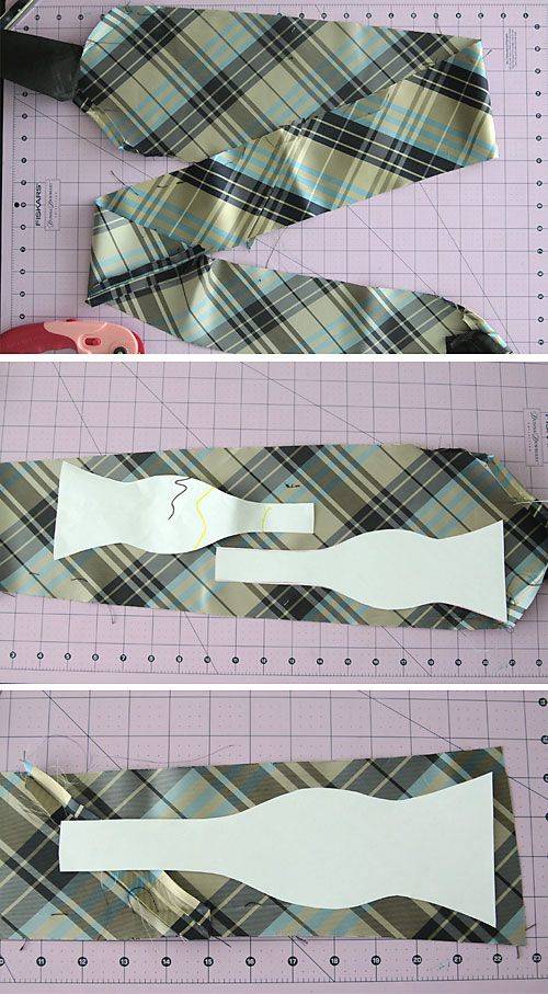 Как сшить галстук бабочка