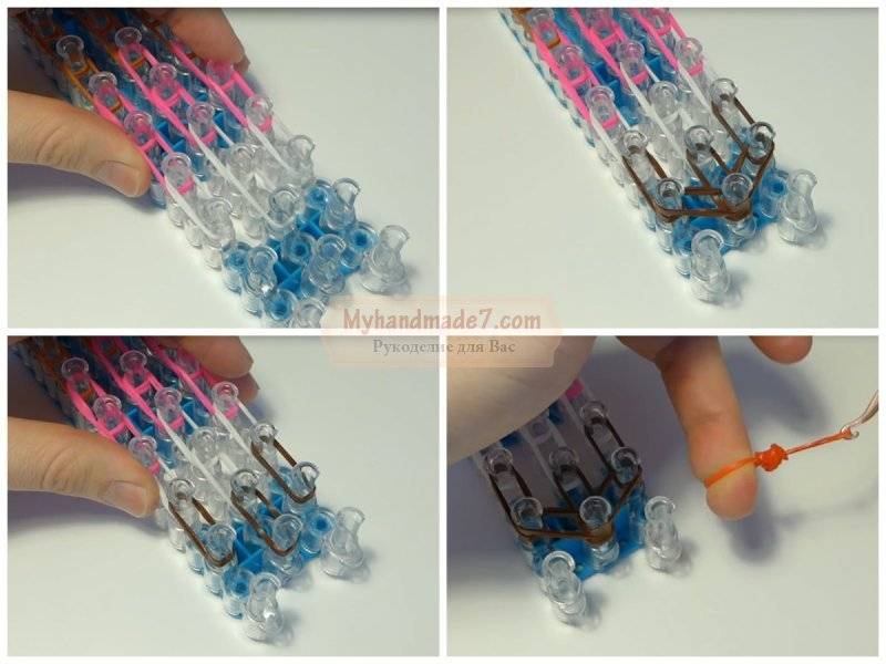 Плетение из резинок на вилке для начинающих: схемы как делать легкие и широкие браслеты
