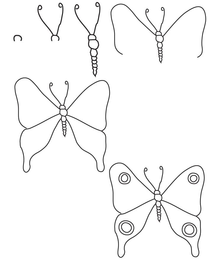Как нарисовать бабочку поэтапно карандашом и акварельными красками - мастер-классы для начинающих, фото идеи, советы