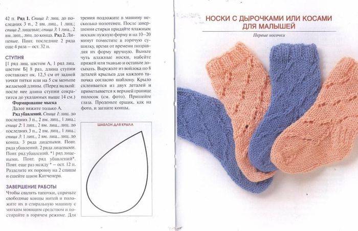 Носочки для новорожденных спицами: схемы вязания от 0 до 2 месяцев с пошаговым описанием