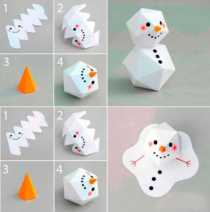 Снеговик своими руками: поделки снеговиков из разных материалов