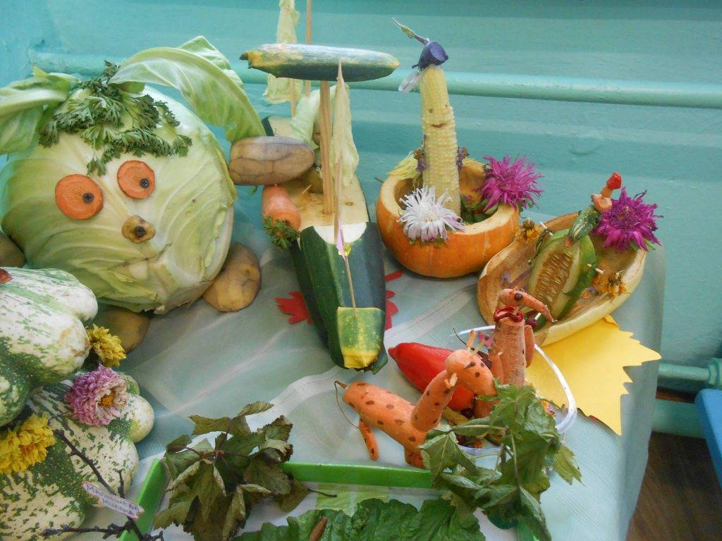 Поделки из овощей для детского сада: простые пошаговые инструкции с фото и видео