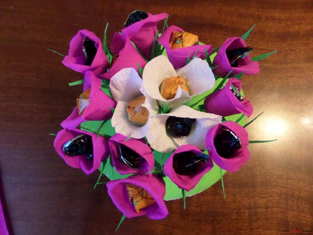 Как сделать букет из конфет: пошаговые видео уроки конфетной флористики - все курсы онлайн