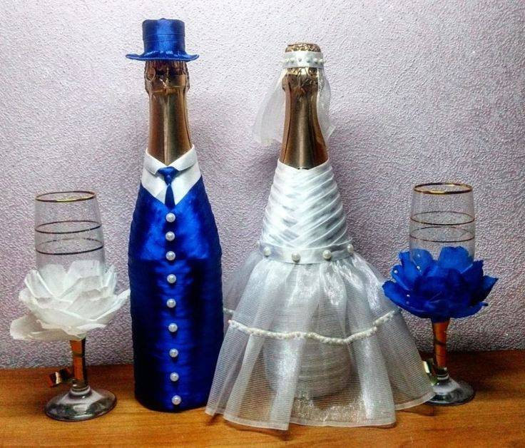 Когда пить шампанское со свадьбы? варианты украшения свадебных бутылок своими руками.
