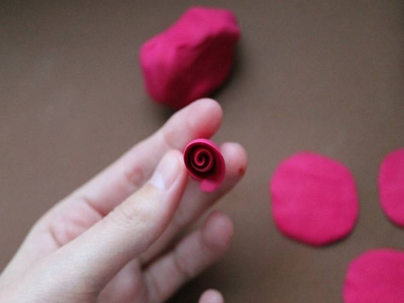 Розы из полимерной глины | 72 фото