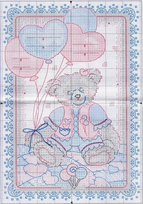 Метрика для новорожденных вышивка крестом схемы: скачать бесплатно, рождение ребенка с датой, девочки