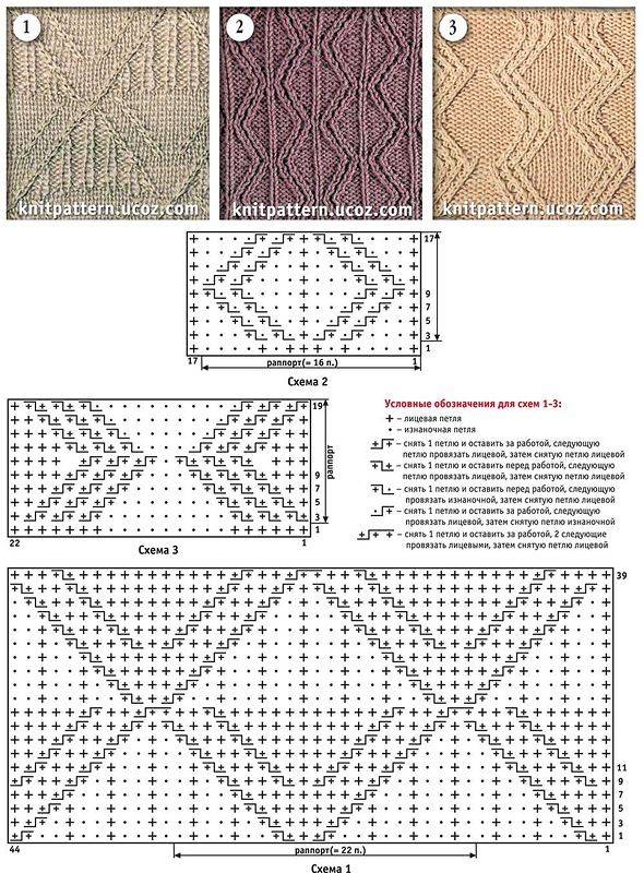 Рельефные узоры » более 100 схем спицами - страница 2