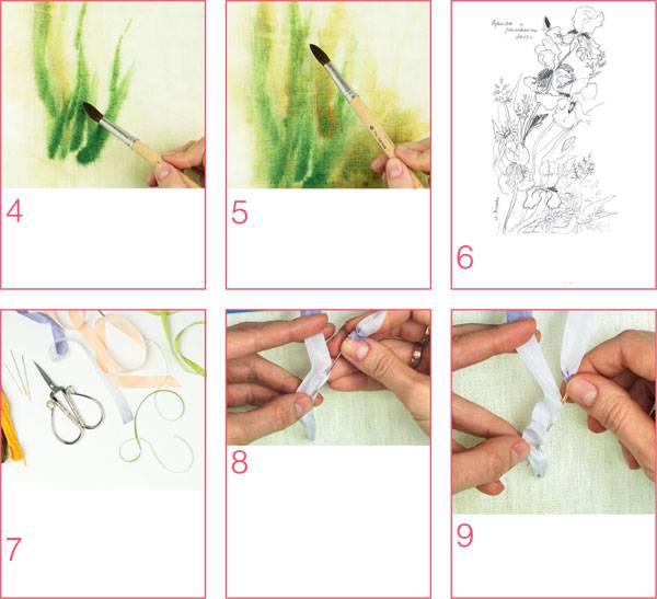 Вышивка лентами для начинающих пошагово со схемами и фото. как вышить лентами цветы и букеты: схемы с описанием для начинающих
