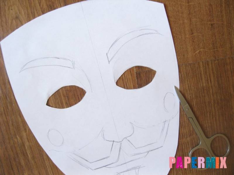 Как сделать маску из бумаги