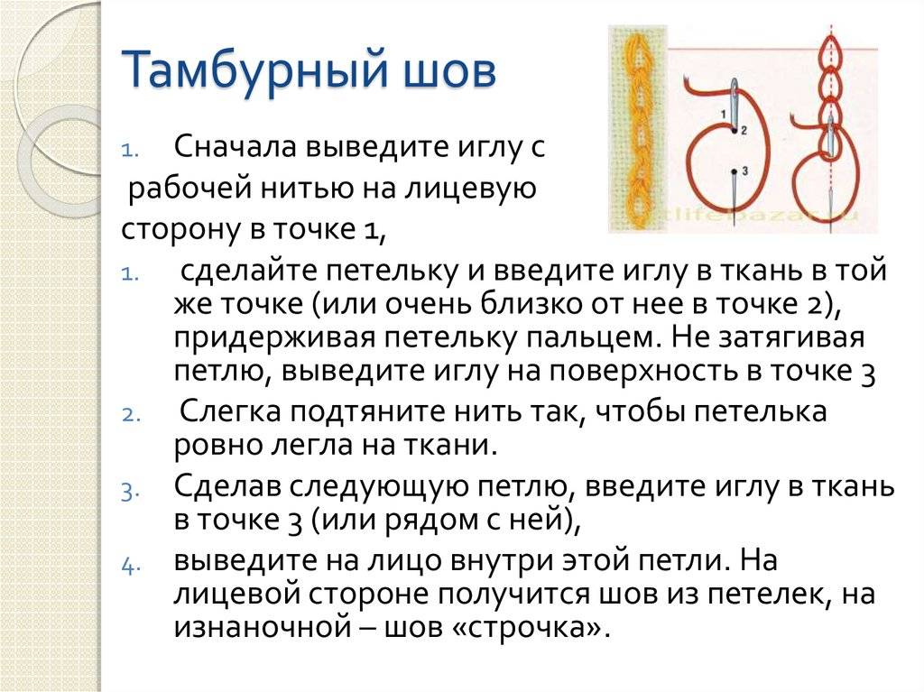 Тамбурный шов картинки