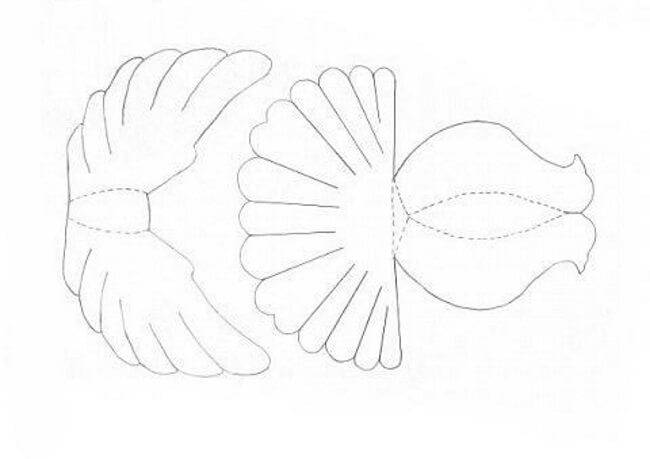 Нарисовать и вырезать голубя из бумаги