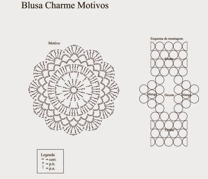 Вязание круглых мотивов крючком схемы и описание