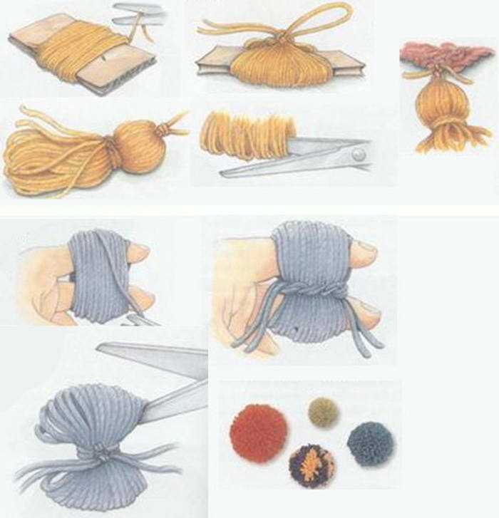 Поделки из ниток (102 фото): мастер-классы изготовления поделок из цветных шерстяных вязальных ниток