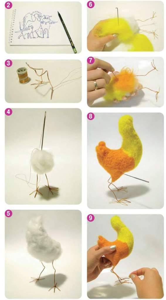 Как сделать игрушки из шерсти валянием (сухим и мокрым)