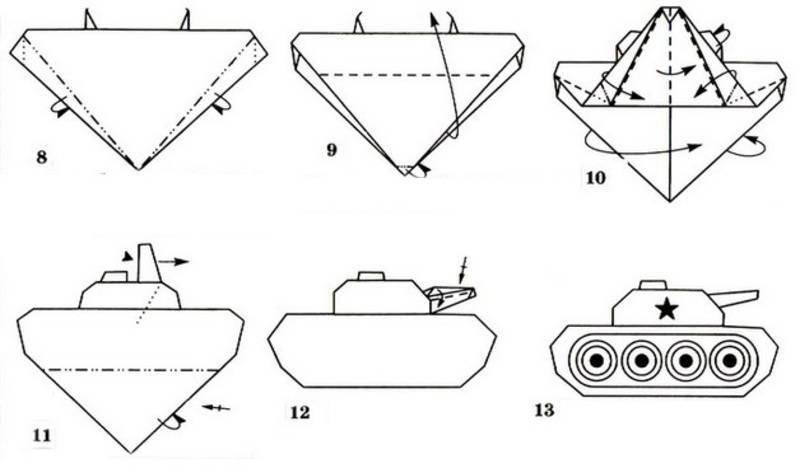 Как сделать танк из бумаги своими руками: простая инструкция