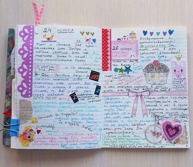 Идеи для личного дневника своими руками: как красиво оформить