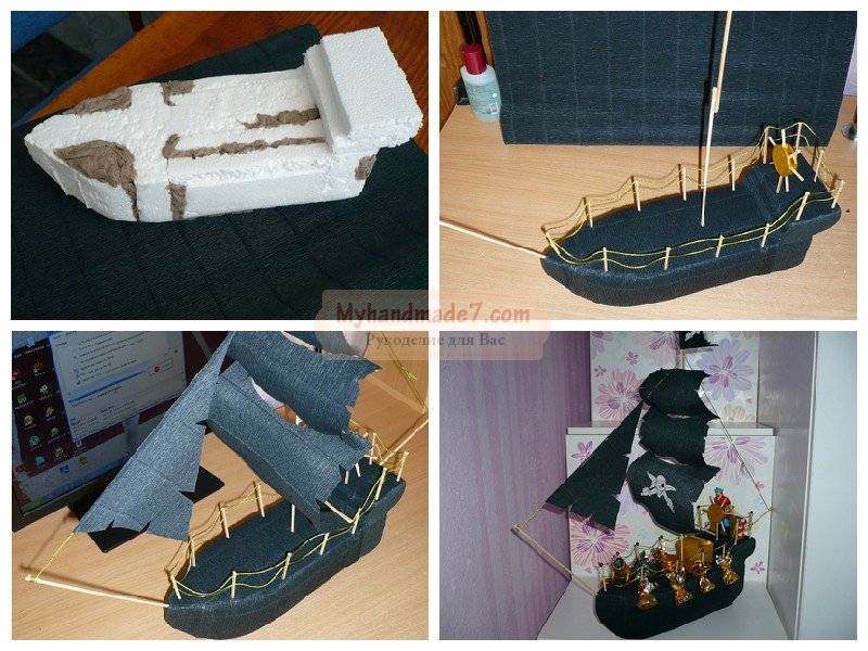 Кораблик своими руками — интересные идеи как сделать из подручных материалов кораблик (100 фото)
